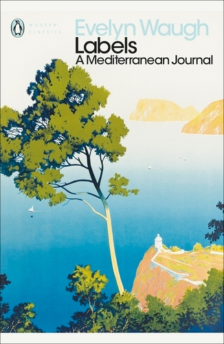 Book cover of Labels by Evelyn Waugh