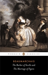 Book cover of The Barber of Seville and The Marriage of Figaro by Pierre-Augustin Beaumarchais