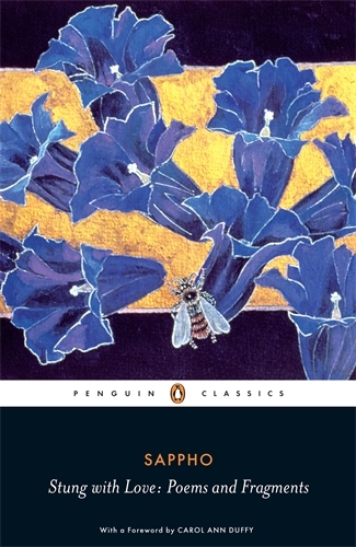 Book cover of Stung with Love: Poems and Fragments of Sappho by Sappho