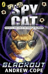 Book cover of Spy Cat: Blackout by Andrew Cope