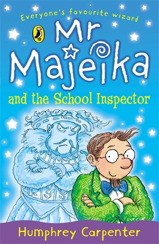 Book cover of Mr Majeika and the School Inspector by Humphrey Carpenter