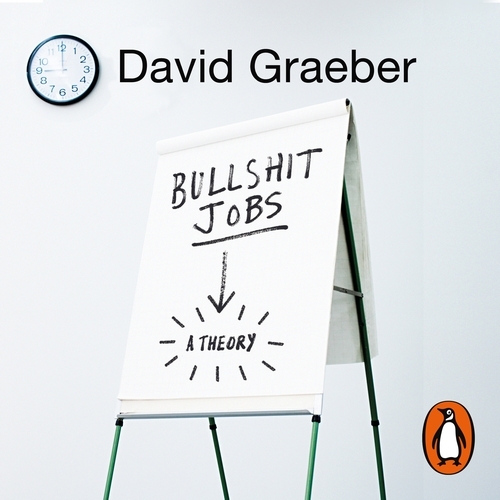 Book cover of Bullshit Jobs by David Graeber