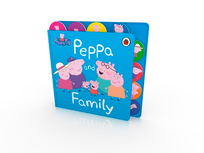 Book cover of Peppa Pig: Peppa and Family by Peppa Pig