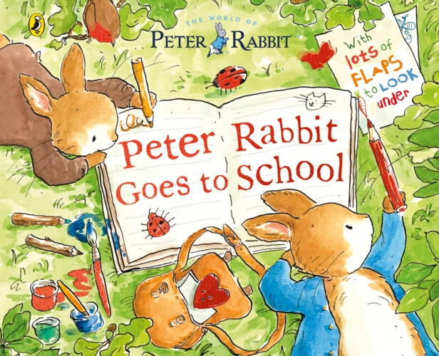 Book cover of Peter Rabbit: Peter Goes to School by Beatrix Potter