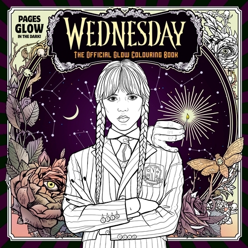Book cover of Wednesday: Official Glow Colouring Book by Wednesday