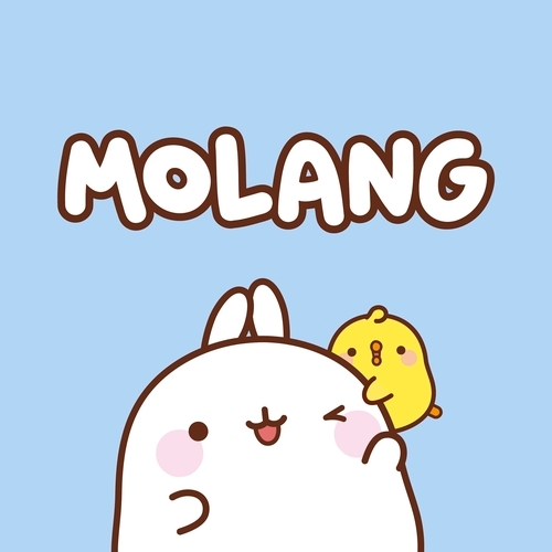 Book cover of Molang: Friends Cuties: A Cosy Colouring Book by Molang