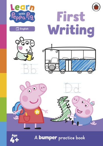 Book cover of Learn with Peppa: First Writing Bumper Practice Book by Peppa Pig