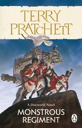 Book cover of Monstrous Regiment by Terry Pratchett