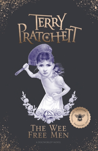 Book cover of The Wee Free Men by Terry Pratchett