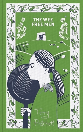 Book cover of The Wee Free Men by Terry Pratchett
