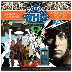 Book cover of Doctor Who Serpent Crest 4: The Hexford Invasion by Paul Magrs