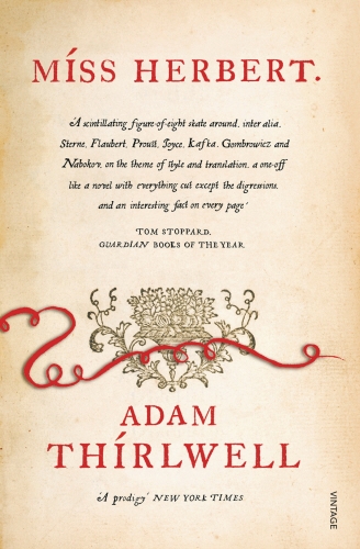 Book cover of Miss Herbert by Adam Thirlwell