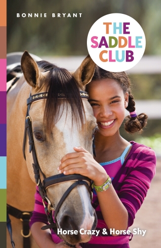 Book cover of The Saddle Club: Horse Crazy & Horse Shy by Bonnie Bryant