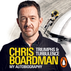 Book cover of Triumphs and Turbulence by Chris Boardman