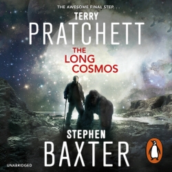 Book cover of The Long Cosmos by Terry Pratchett, Stephen Baxter