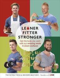 Book cover of Leaner, Fitter, Stronger: A Festive Survival Guide by Tom Exton, James Exton, Max Bridger, Lloyd Bridger