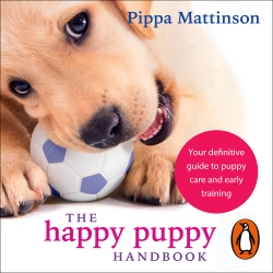 Book cover of The Happy Puppy Handbook by Pippa Mattinson