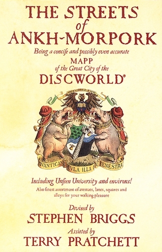 Book cover of The Streets Of Ankh-Morpork by Terry Pratchett, Stephen Briggs