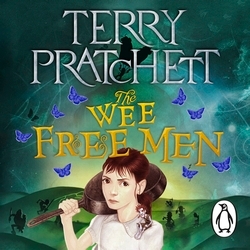 Book cover of The Wee Free Men by Terry Pratchett