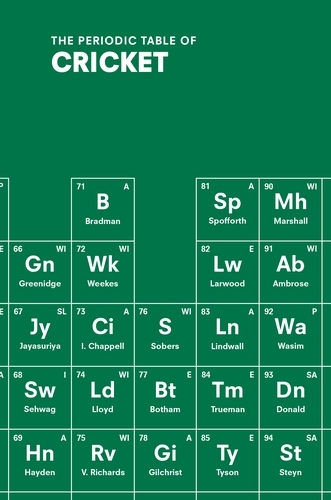 Book cover of The Periodic Table of CRICKET by John Stern