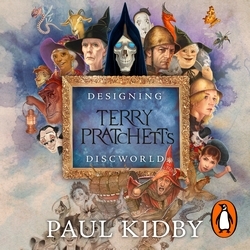Book cover of Designing Terry Pratchett’s Discworld by Paul Kidby