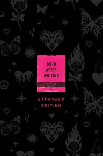 Book cover of Burn After Writing by Sharon Jones