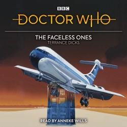 Book cover of Doctor Who: The Faceless Ones by Terrance Dicks