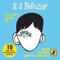 Book cover of Wonder by R J Palacio