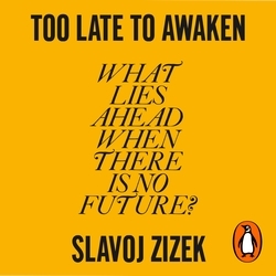 Book cover of Too Late to Awaken by Slavoj Žižek