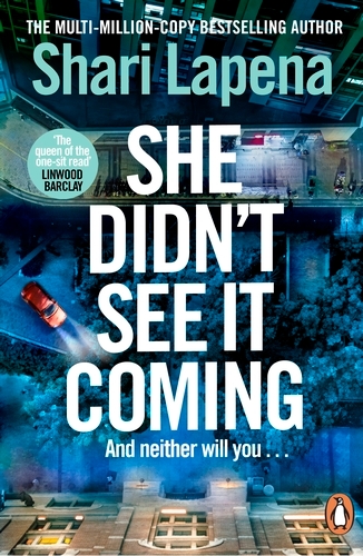 Book cover of She Didn't See It Coming by Shari Lapena
