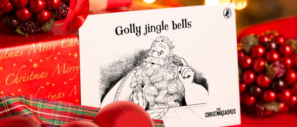 Colour in Christmasaurus cards
