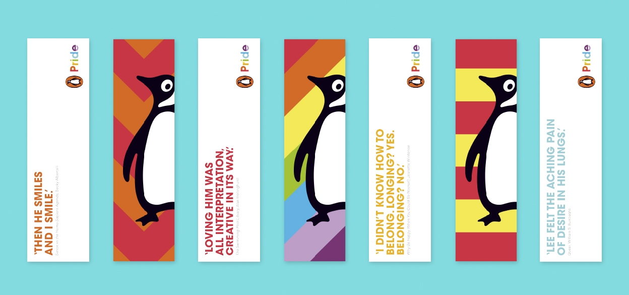 Download and print your own Penguin Pride bookmarks