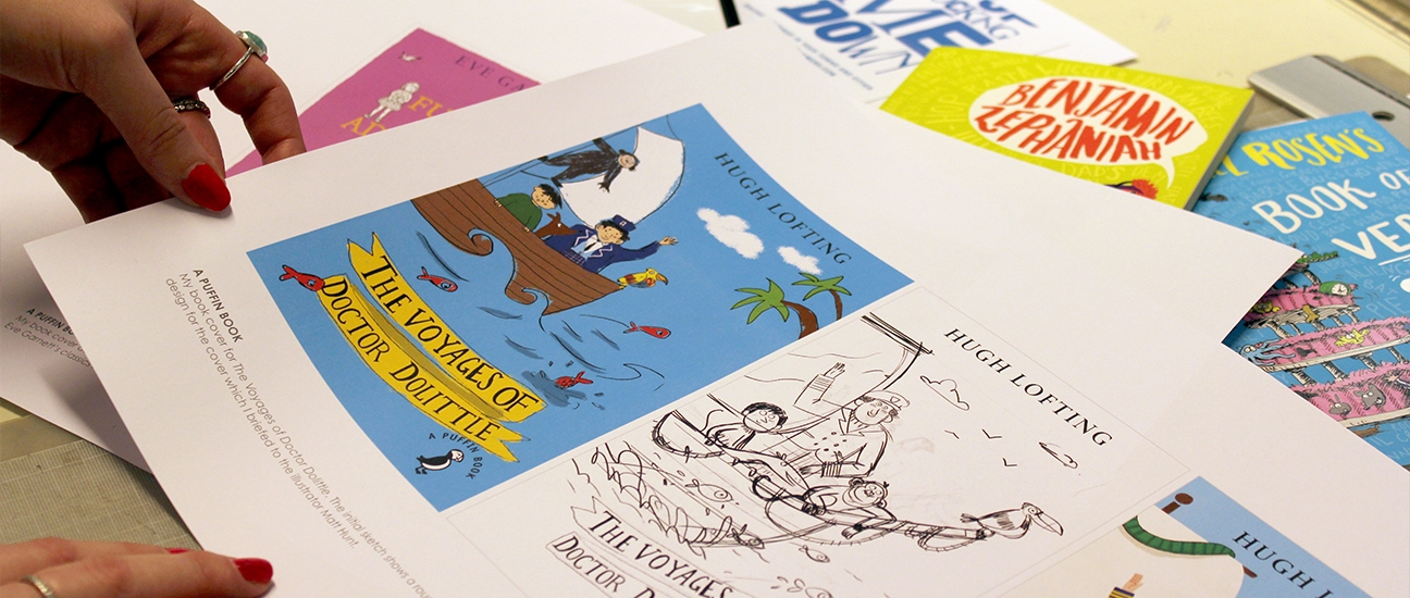 Looking at graphic design and illustration portfolio
