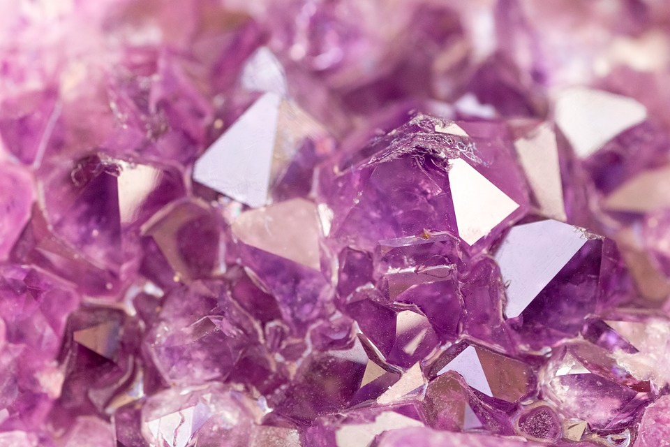 Amethyst crystals for protection