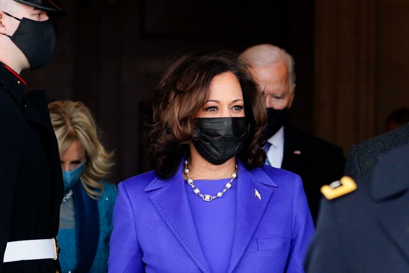 Kamala Harris at the inauguration 