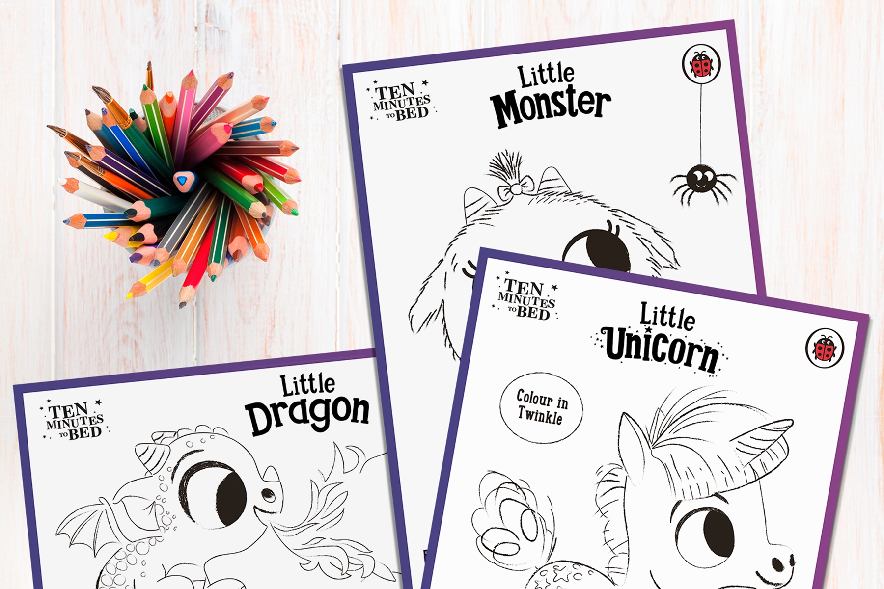 Download these Ten Minutes to Bed activity sheets