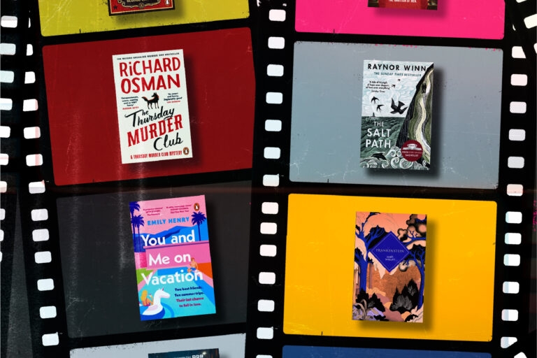 Book to movie adaptations of 2025, including The Thursday Murder Club, The Salt Path, You and Me on Vacation and Frankenstein.