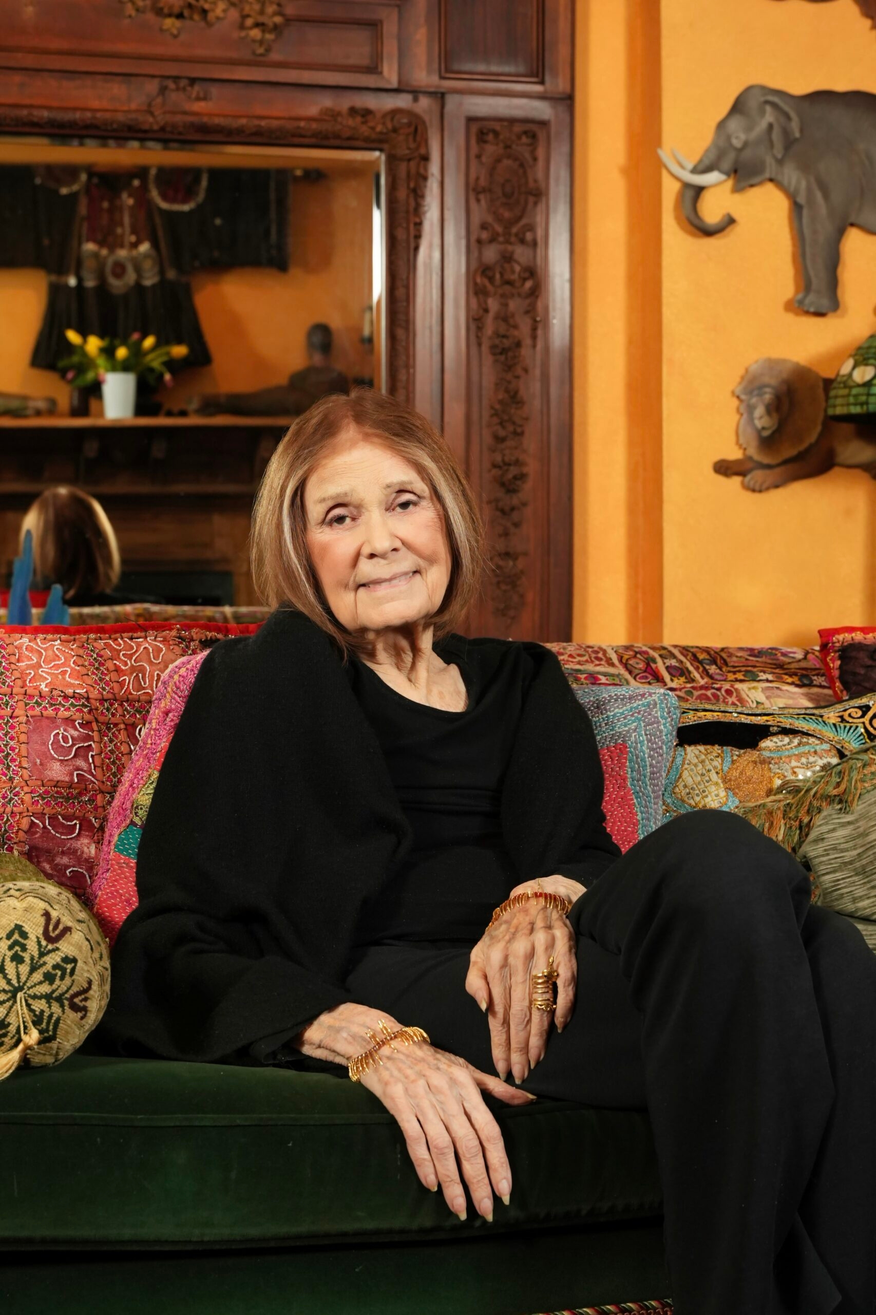 A photograph of Gloria Steinem