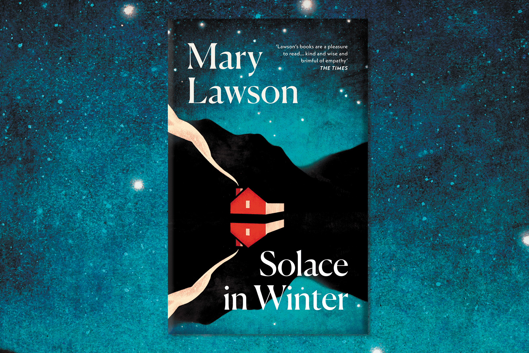 The Solace in Winter cover displayed on a night sky background