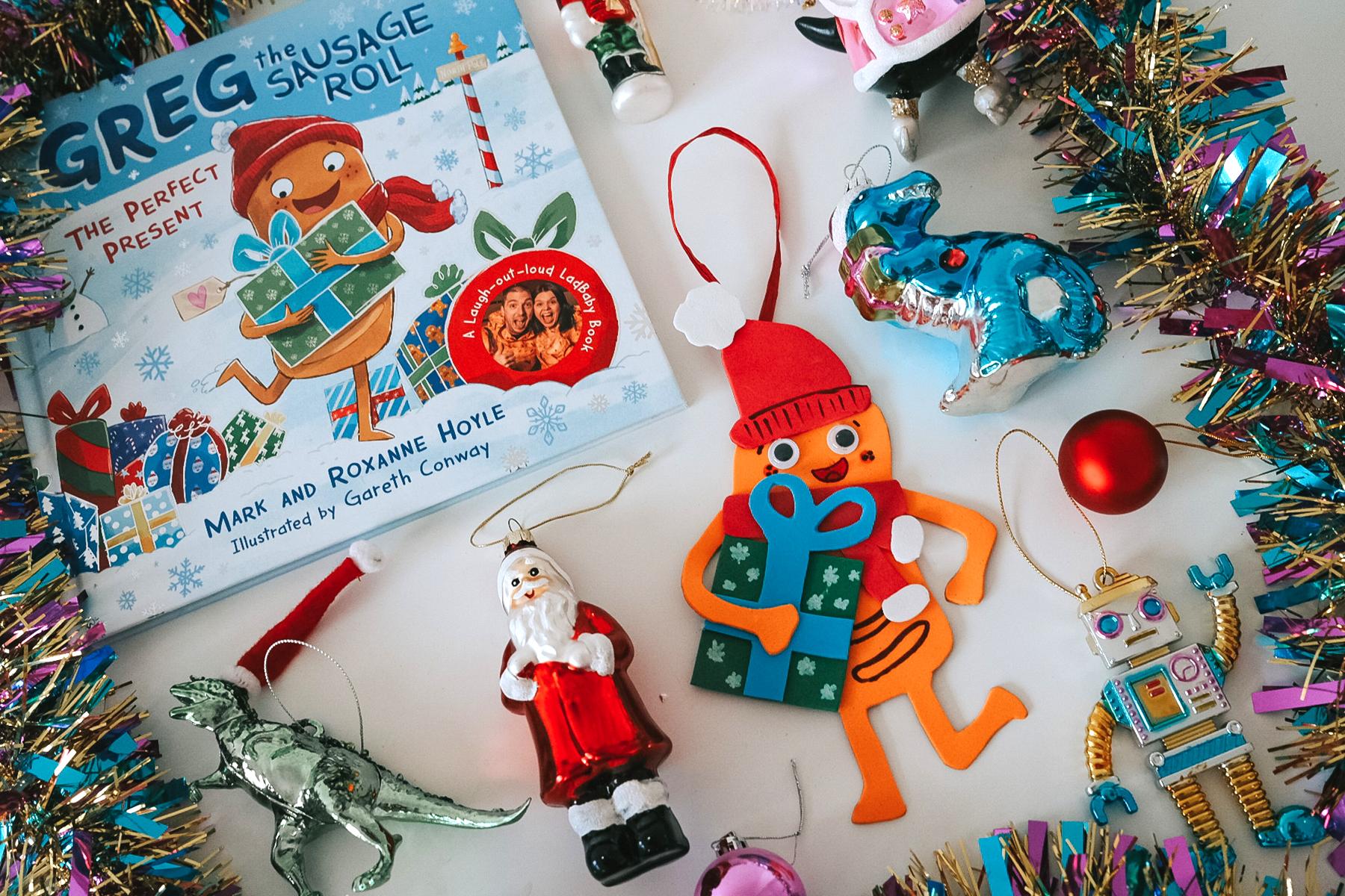 Make a Greg the Sausage Roll Christmas tree decoration