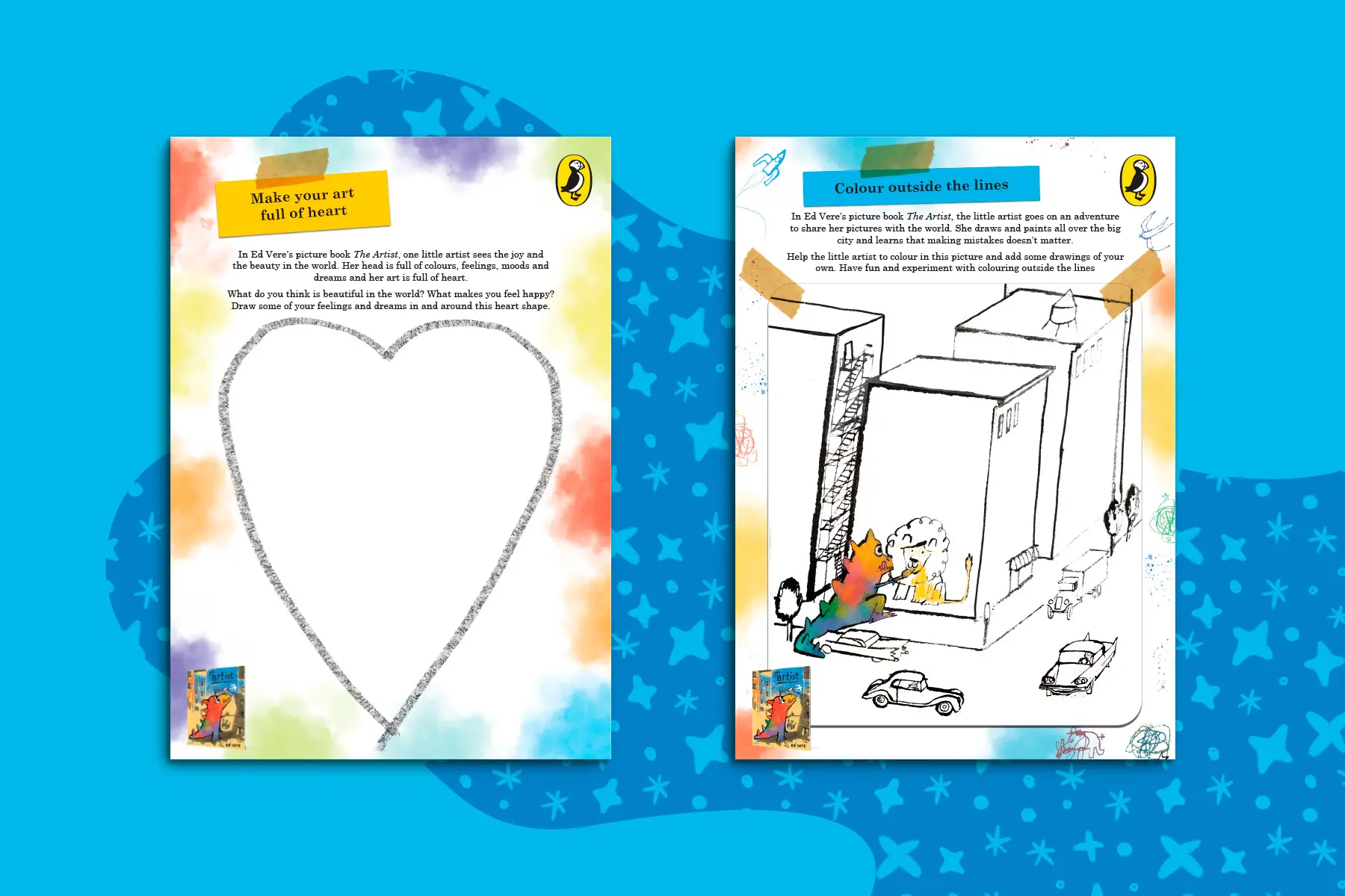 Download these The Artist activity sheets