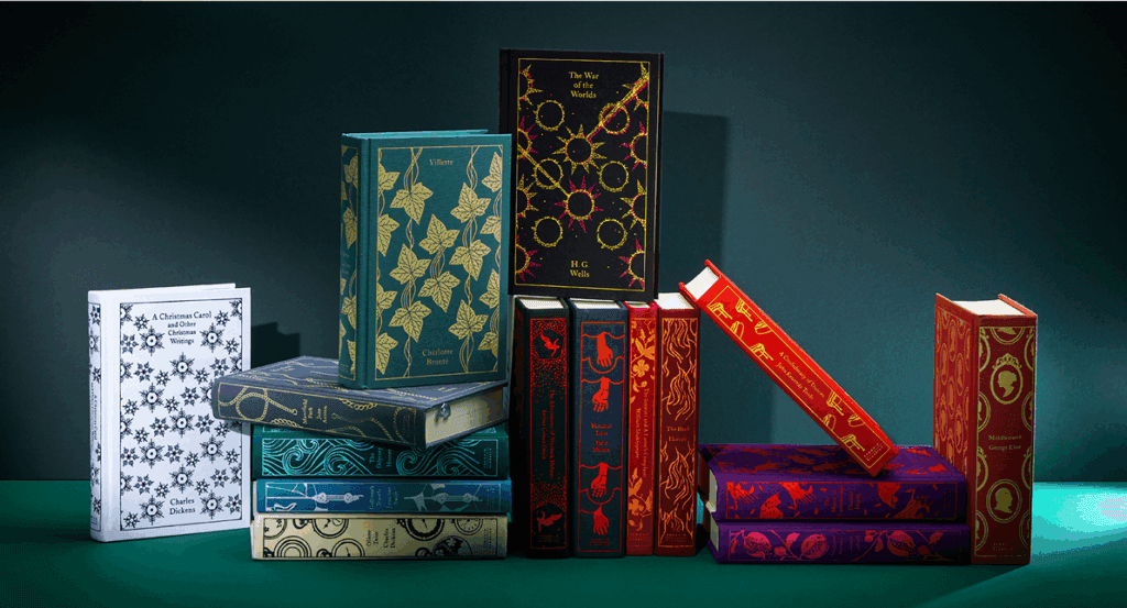 Photo of the Penguin Clothbound Classics collection, available on the Penguin Shop