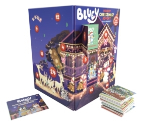Book cover of Bluey: Hooray, Christmas! Advent Book Bundle by Bluey