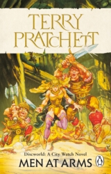 Book cover of Men At Arms by Terry Pratchett