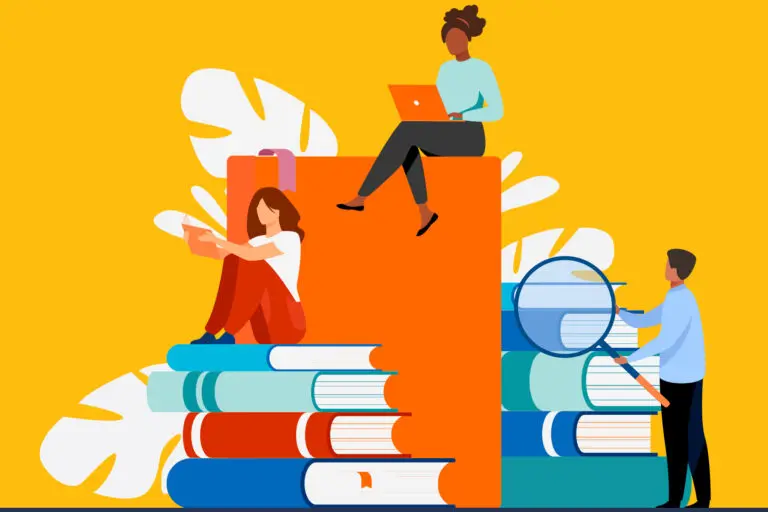 illustration of books