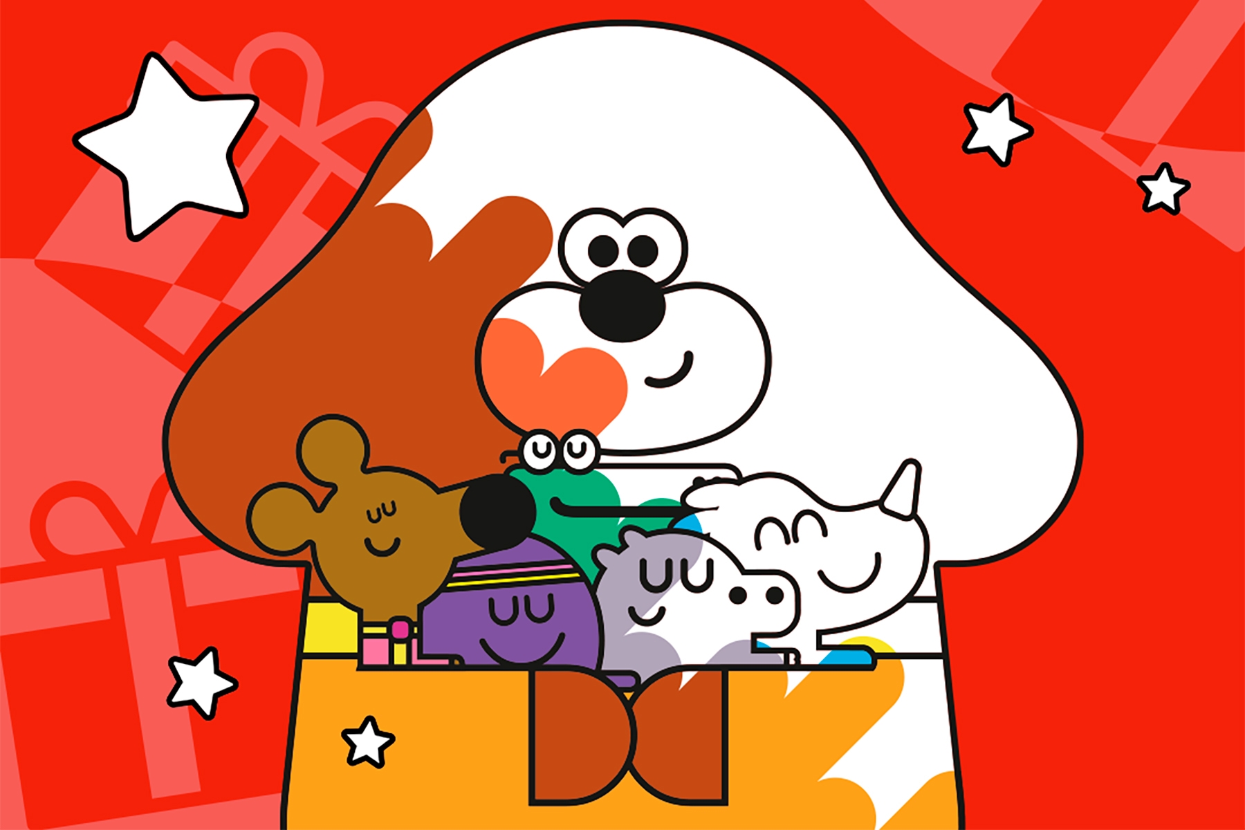 Download and colour in Duggee and his friends