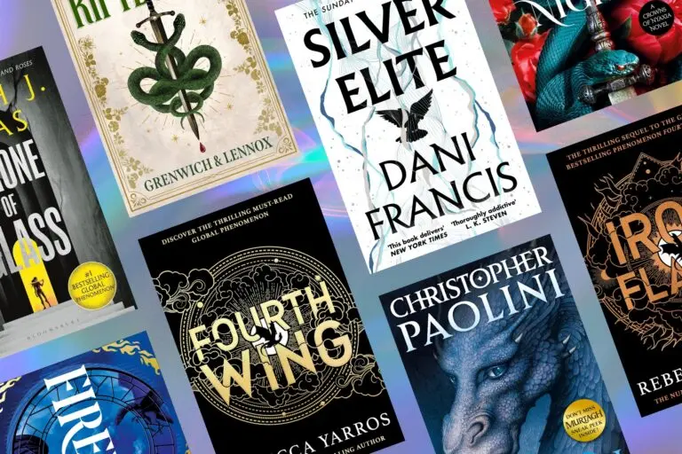 Books like Fourth Wing, including Riftborne, Silver Elite, Throne of Glass, Iron Flame and more.