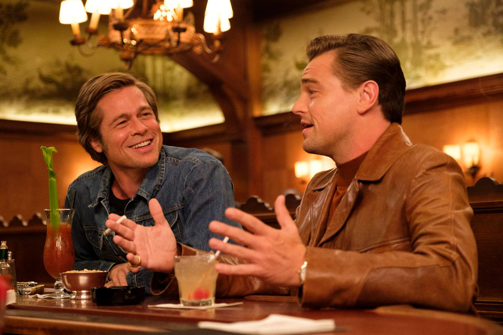 Brad Pitt and Leonardo DiCaprio star in Tarantino's 2019 film Once Upon A Time In Hollywood