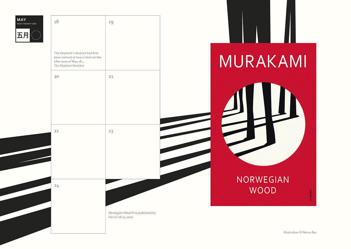 Murakami Diary 2020 Norwegian Wood page
