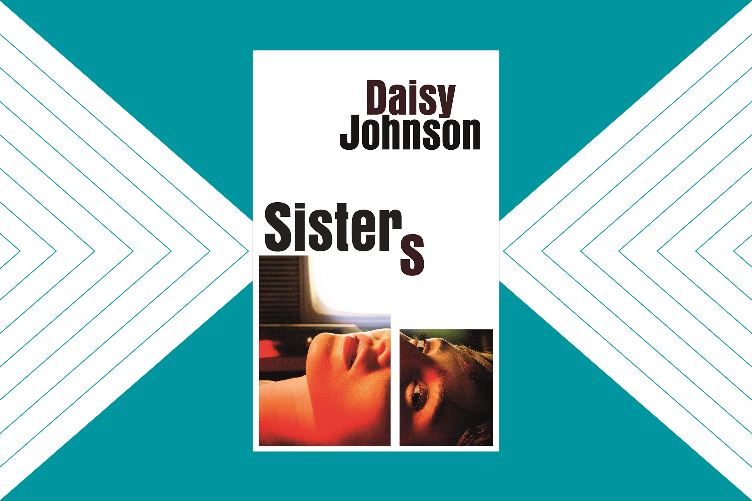 The cover for Daisy Johnson's Sisters on a blueish-white background.